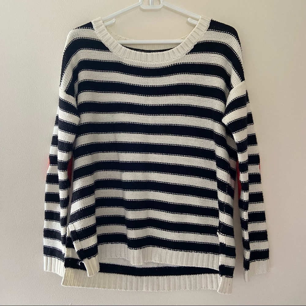 Black & white striped sweater